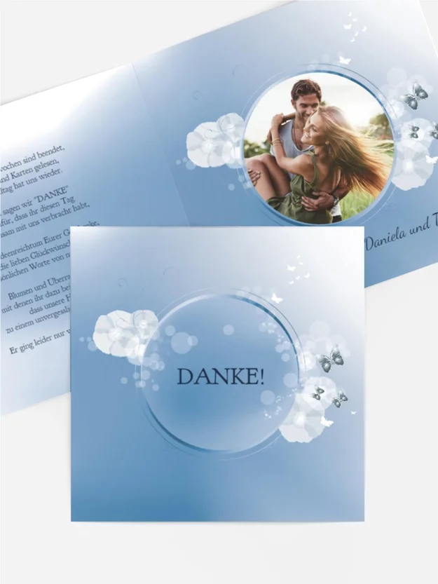 Dankeskarte Hochzeit "Liebeszauber"