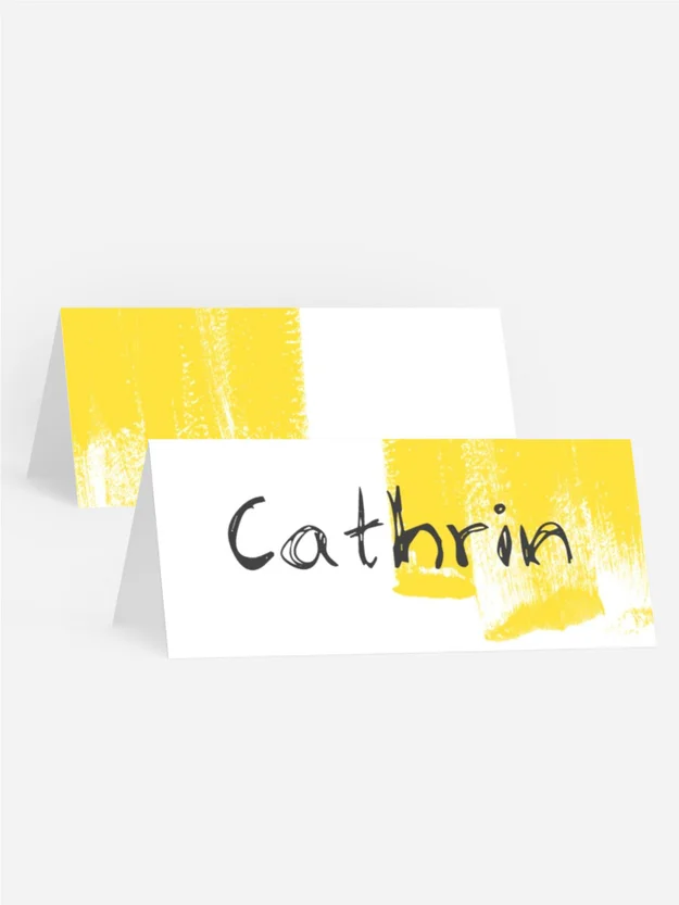 Tischkarte Geburtstag Malerglück