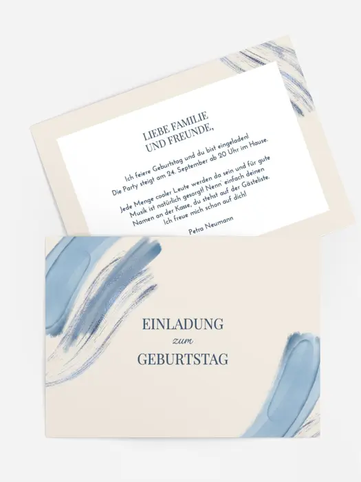 Geburtstagseinladung Magischer Pinsel