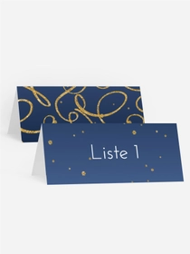 Tischkarte Geburtstag Goldbänder Tischkarte Geburtstag Goldbänder