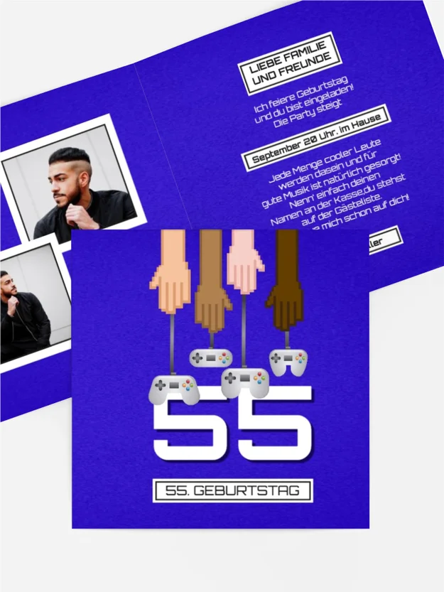 Geburtstagseinladung Videospiele