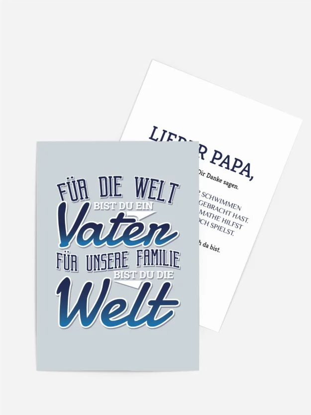 Vatertagskarte Papas Poster