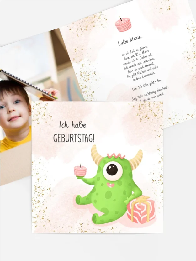Geburtstagseinladung Monsterspaß