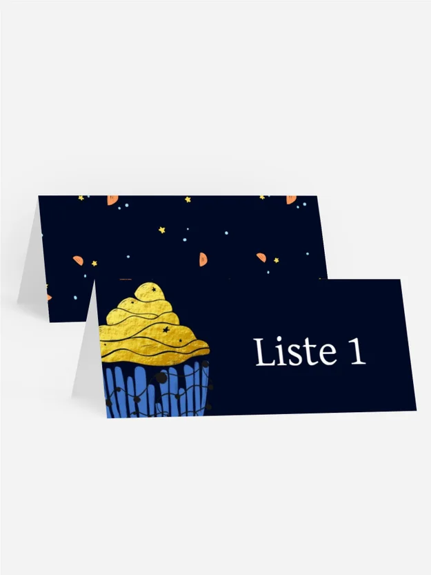 Tischkarte Geburtstag Cupcake