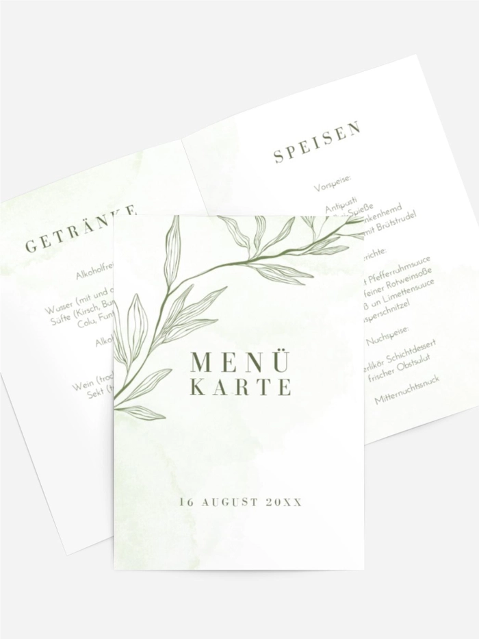 Menükarte Taufe Geschichte der Natur Menükarte Taufe Geschichte der Natur