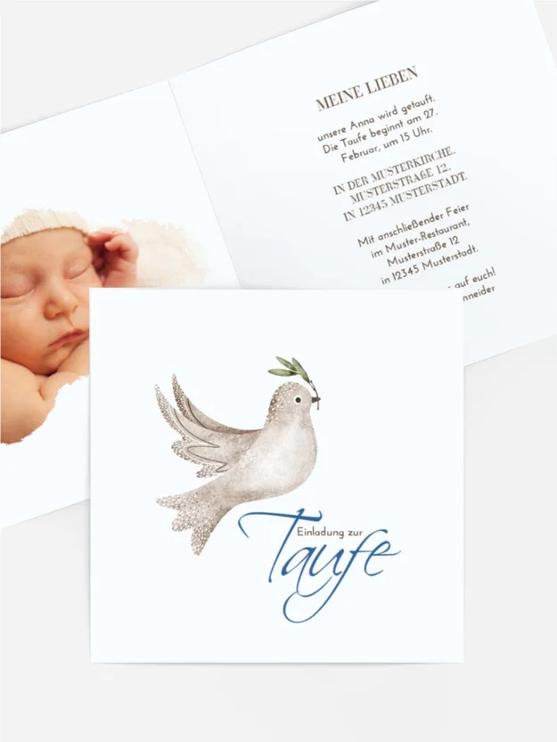Einladungskarte Taufe Gute Nachrichten