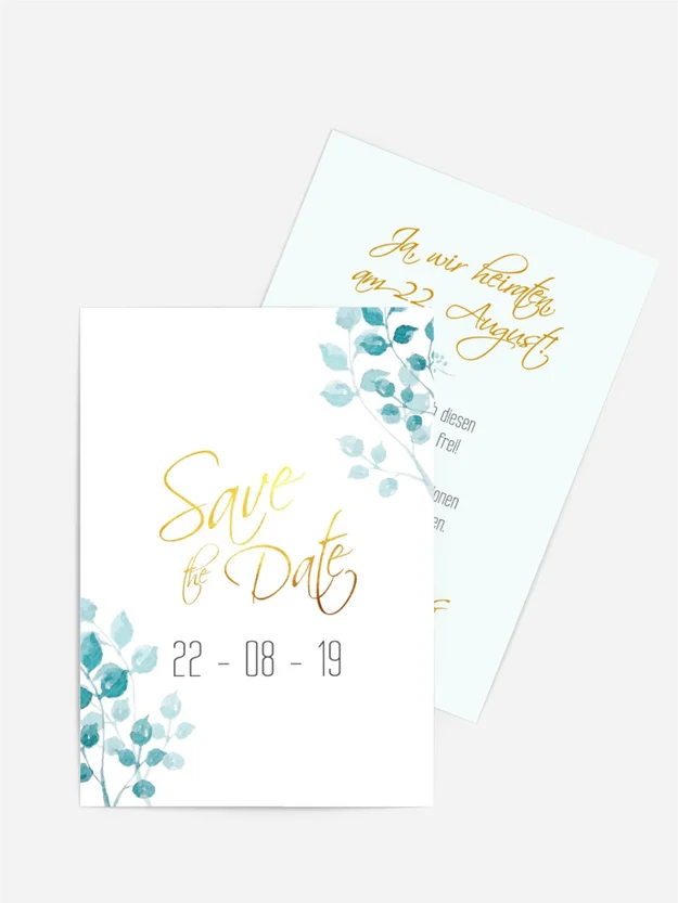 Save the date Rosenblätter