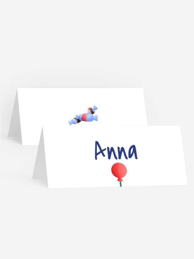 Tischkarte Geburtstag Besten Wünsche!