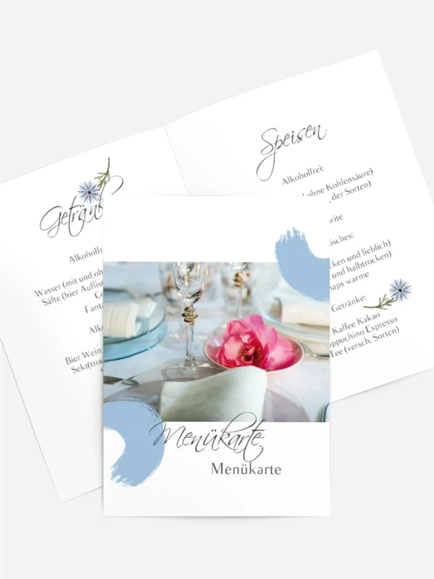Menükarte Geburtstag Morgenfreude
