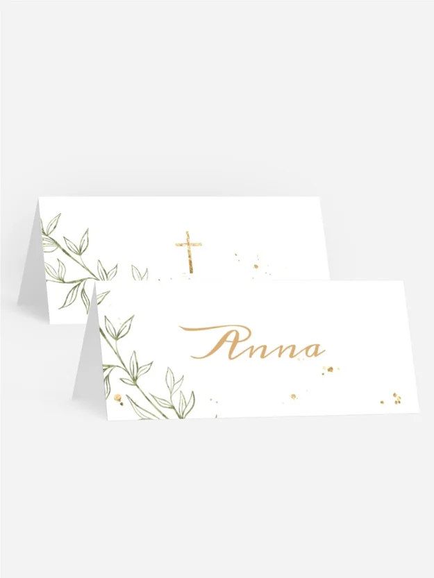 Tischkarte Konfirmation Tropisch Tischkarte Konfirmation Tropisch