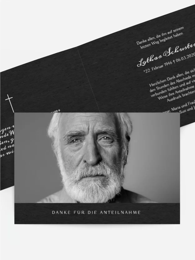 Trauerdanksagung Stilvoll & Edler Abschied Trauerdanksagung Stilvoll & Edler Abschied