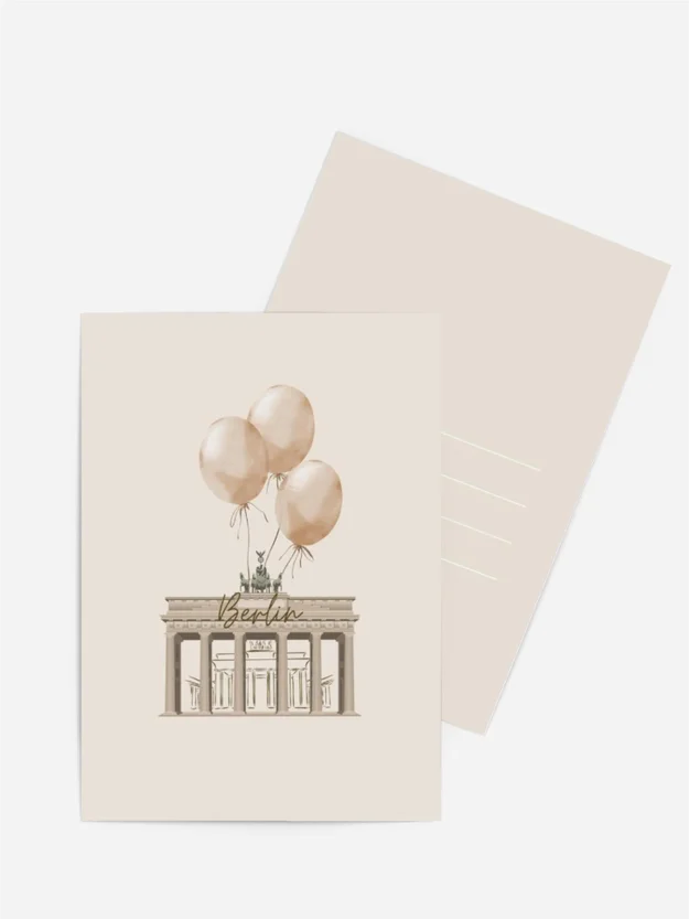 Grußkarte Berlin Ballons