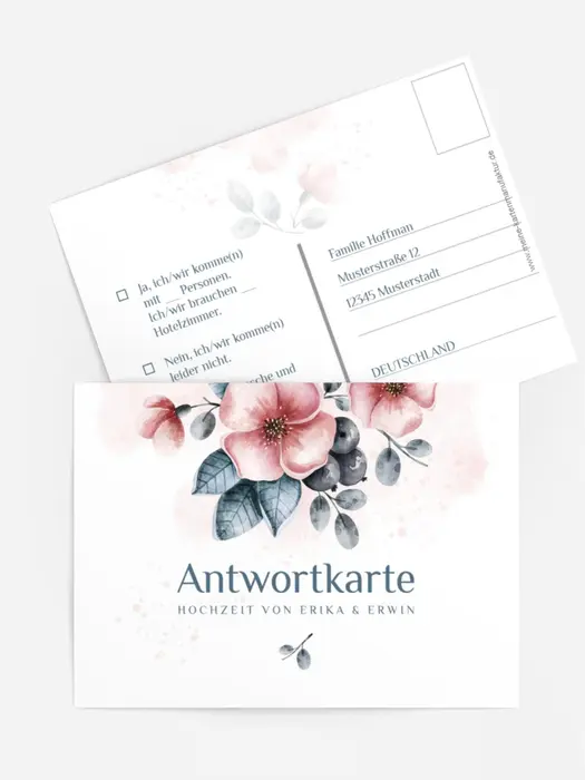 Antwortkarte Präsente Blumenflut