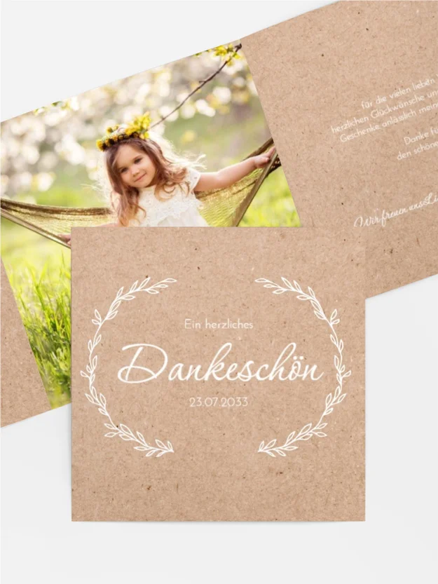 Dankeskarte Kommunion Heiliger Kreis