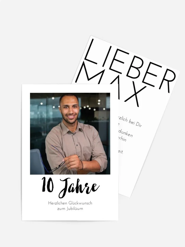 Jubiläumskarten Hingebungsvolle Menschen