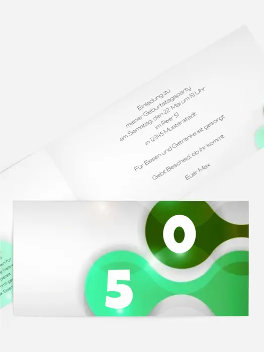 Geburtstagskarte Highlight 50 Foto