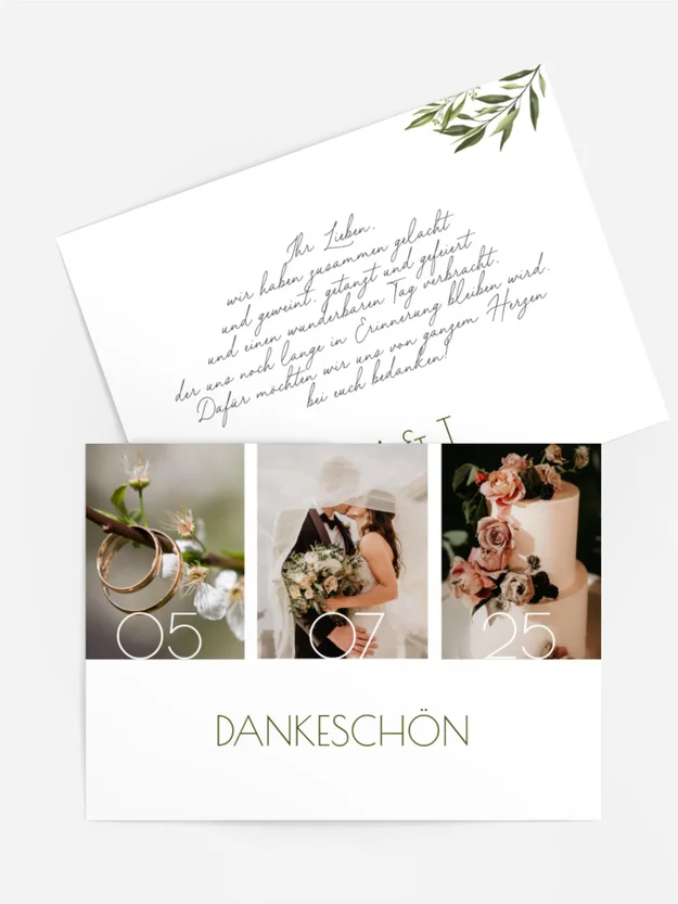 Hochzeit - Dankeskarte - N.Design03