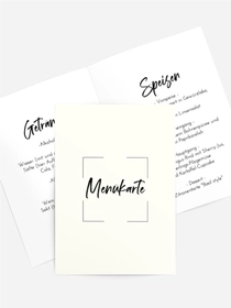 Menükarte Geburtstag Gerahmt