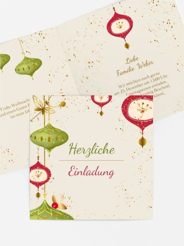 Einladung Weihnachten Vintage Weihnachtsdekorationen