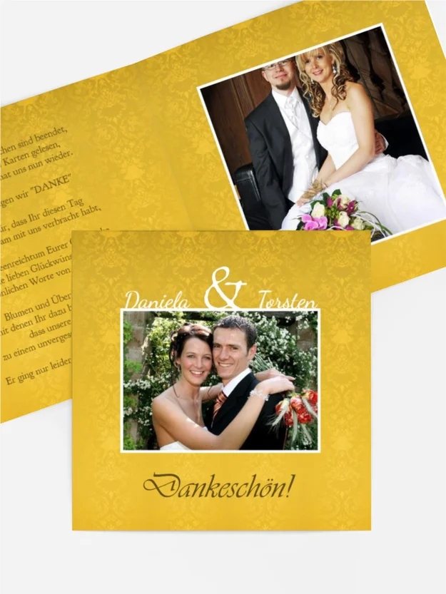 Dankeskarte Hochzeit "Eheversprechen"