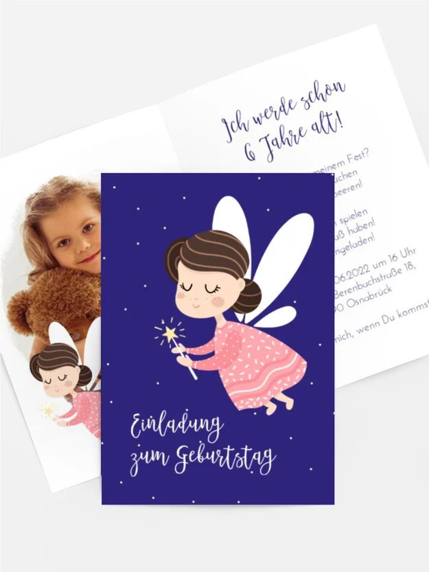 Geburtstagseinladung Fee