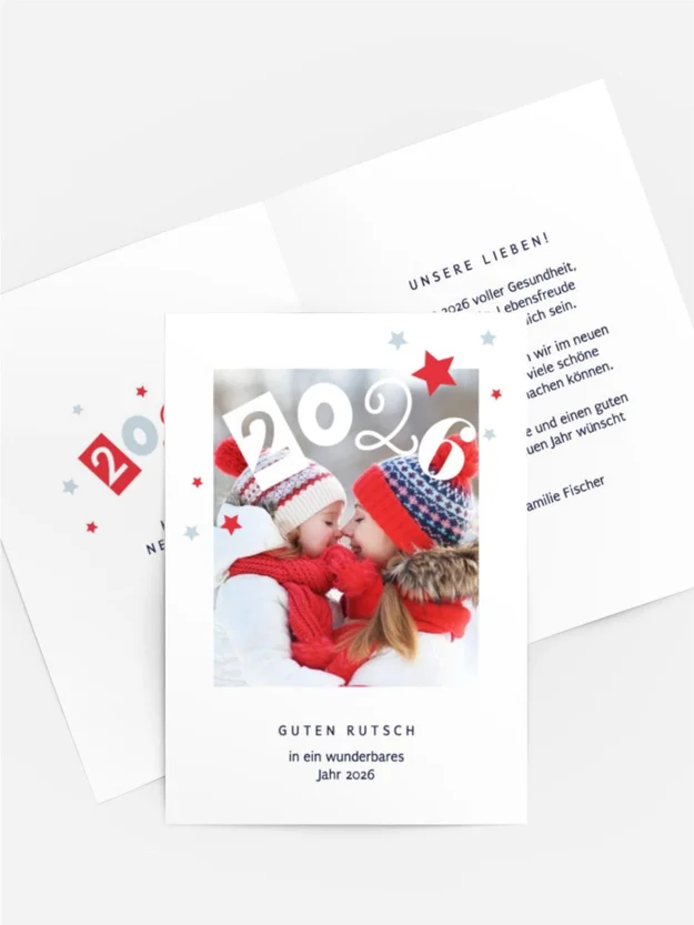 Neujahrskarte Frohes 2026!