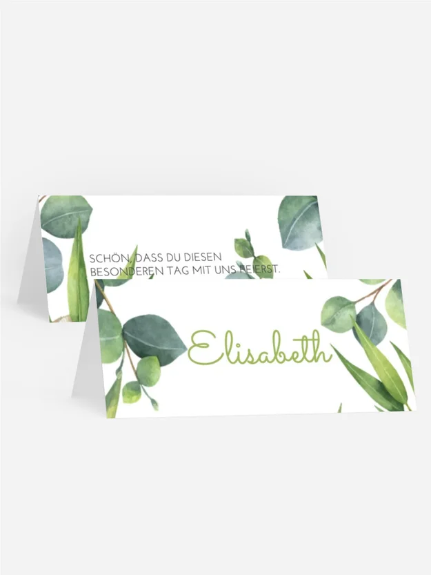 Tischkarte Hochzeitshain Tischkarte Hochzeitshain