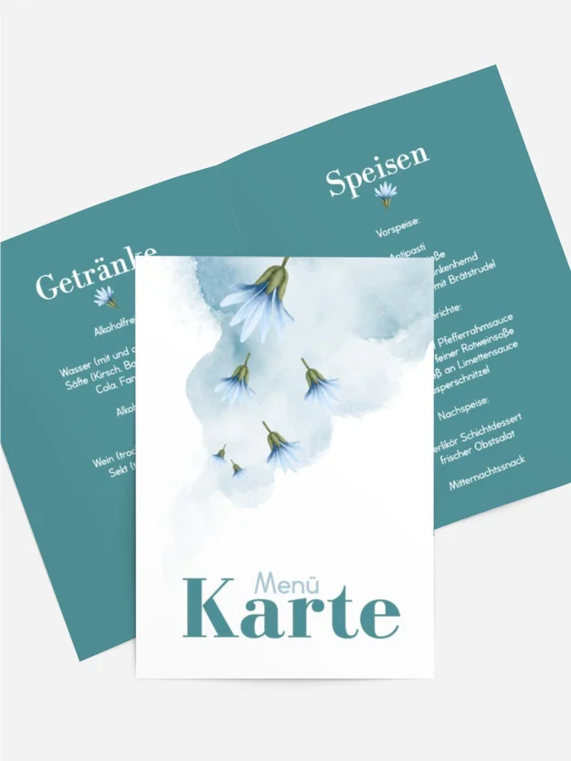 Menükarte Taufe Posttaube