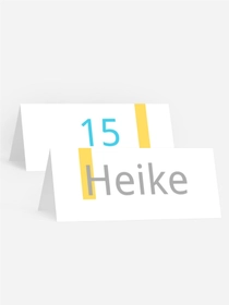 Tischkarte Geburtstag Geburtstagssäule