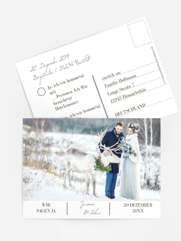 Antwortkarte Renntier