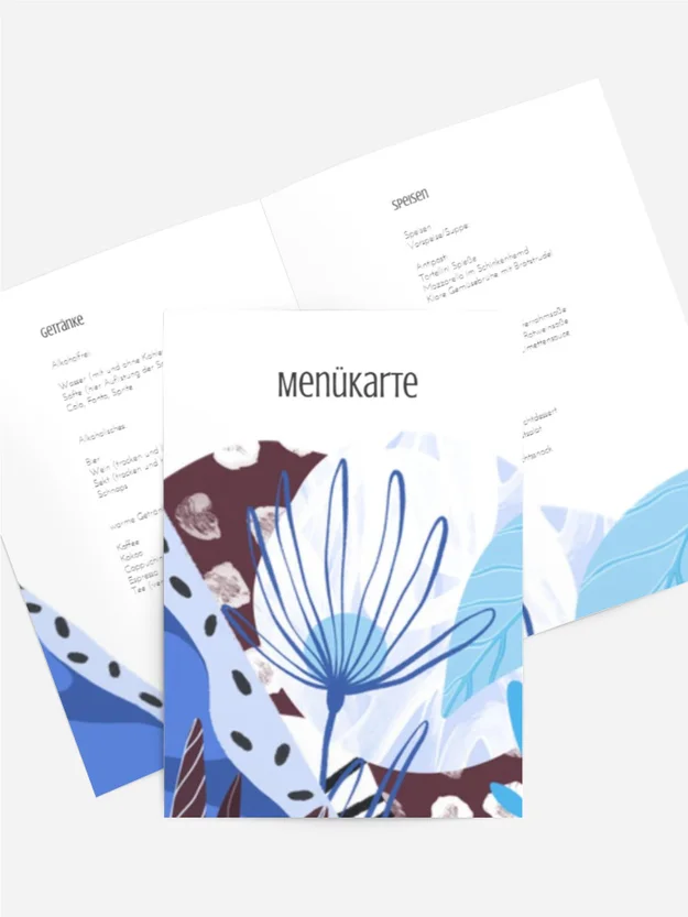 Menükarte Geburtstag Schokoblätter Menükarte Geburtstag Schokoblätter
