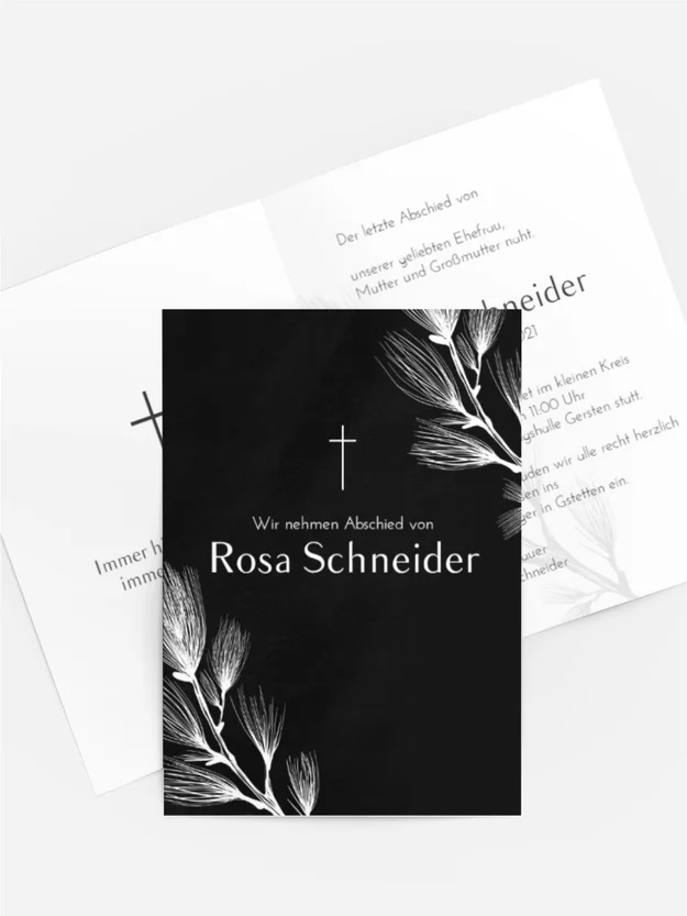 Trauerkarte Fichte Trauer Trauerkarte Fichte Trauer