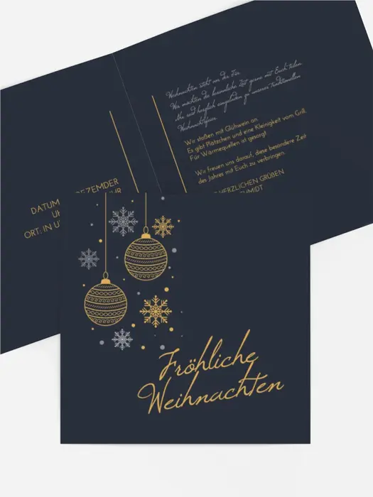 Einladung Weihnachten Wintermärchen
