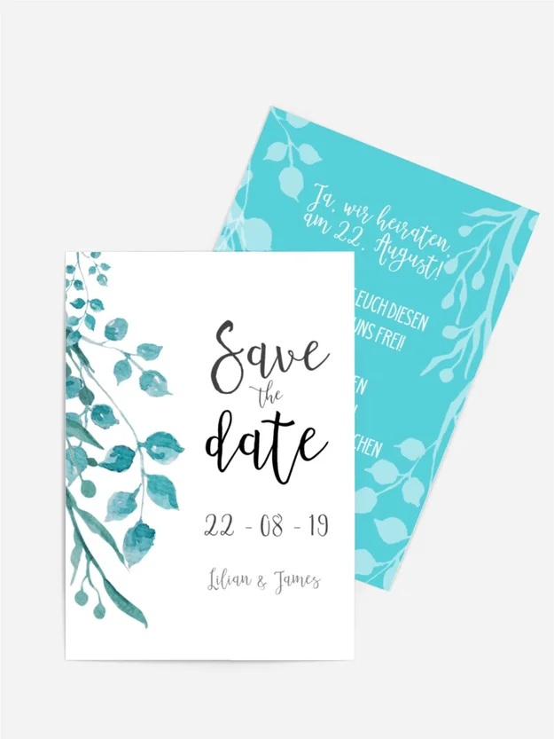 Save the date Zarter Regen