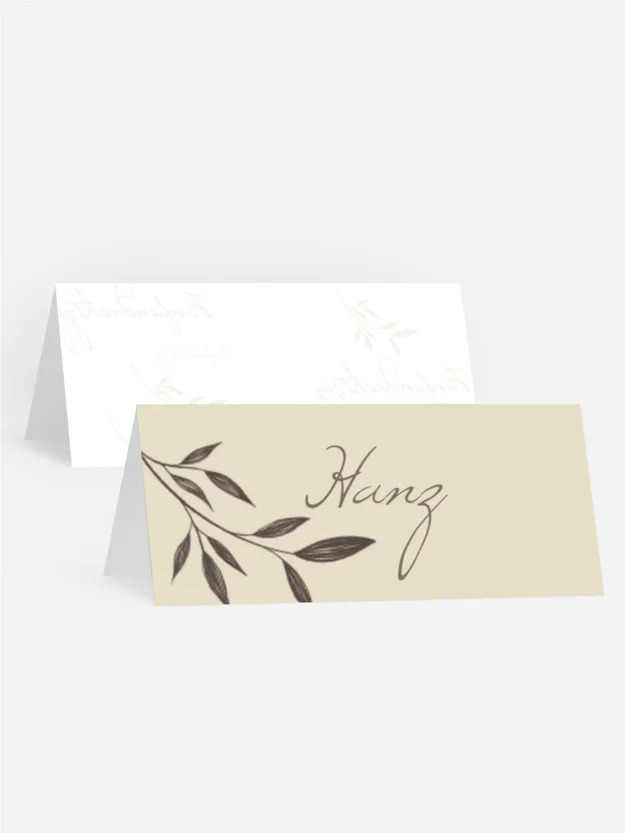 Tischkarte Geburtstag Gelassen