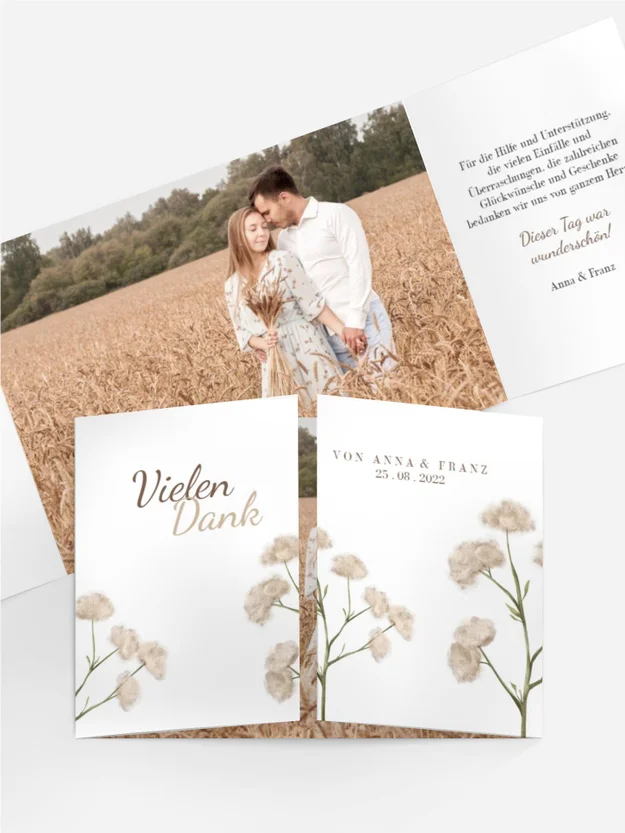 Dankeskarte Atmungsaktive Baumwolle