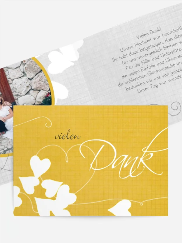 Dankeskarte Hochzeit "Ewiges Band"