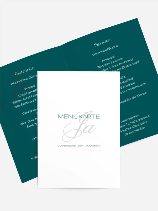 Menükarte Sag ja Menükarte Sag ja