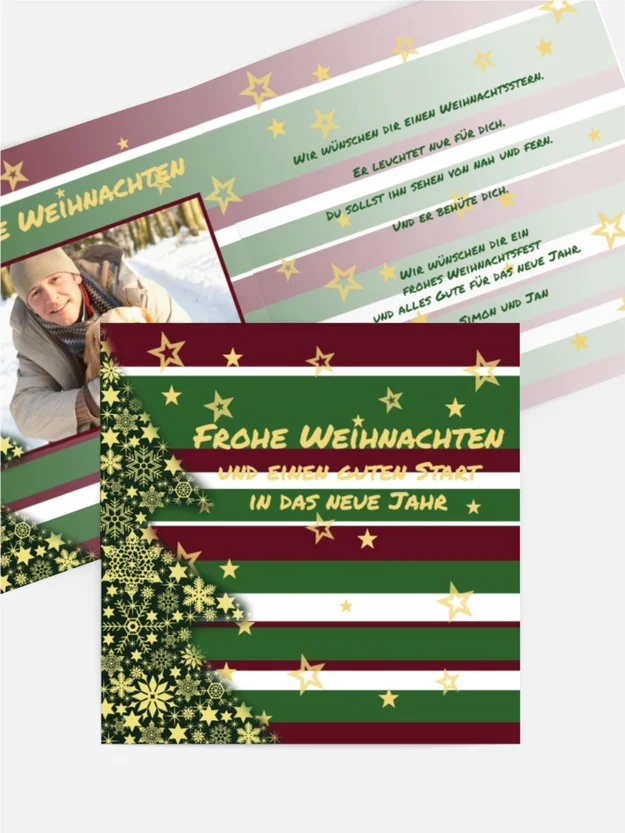 Weihnachtskarte Privat American Style