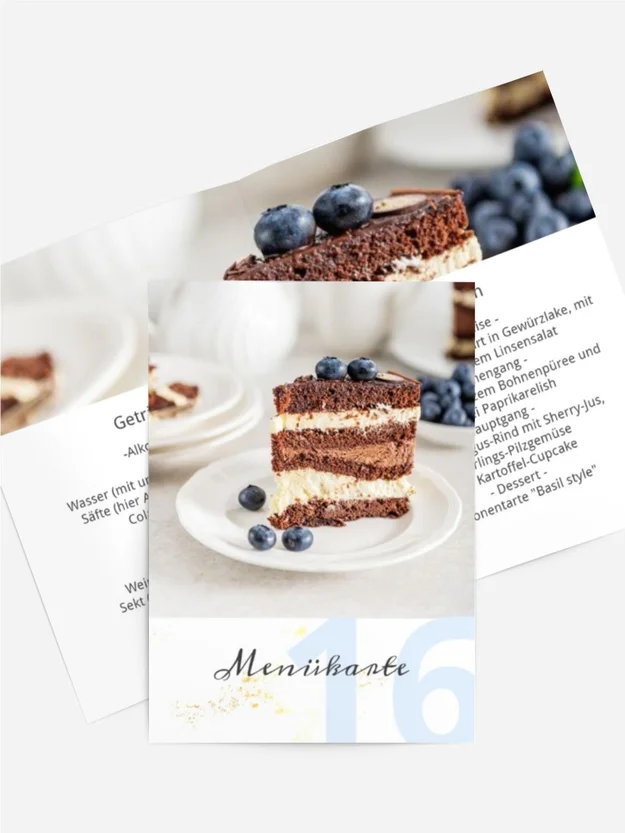 Menükarte Geburtstag Selektiv Foto Menükarte Geburtstag Selektiv Foto
