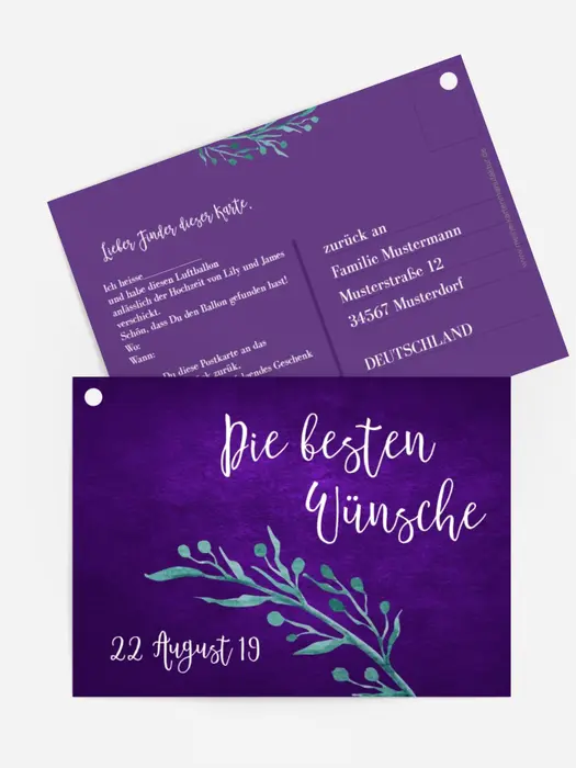 Ballonflugkarte Sommernachtstraum Ballonflugkarte Sommernachtstraum