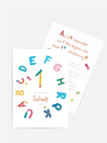 Einladungskarte Einschulung Neue Briefe