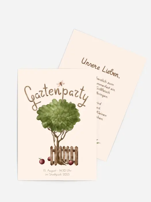Sommerfest Einladung Gartenparty