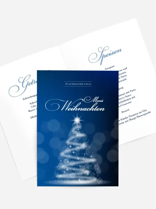 Menükarte Weihnachten Weihnachtsdunst
