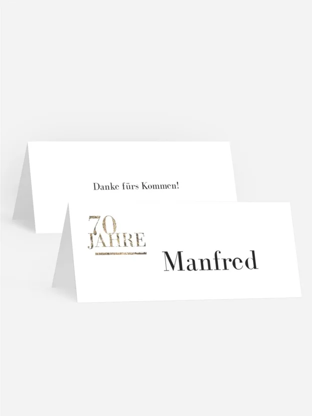 Tischkarte Geburtstag Glamour Abend Tischkarte Geburtstag Glamour Abend