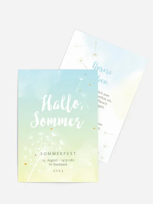 Einladung Sommerfest Sommerhimmel Einladung Sommerfest Sommerhimmel