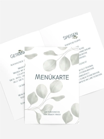 Menükarte Konfirmation Zarte Blütenblätter