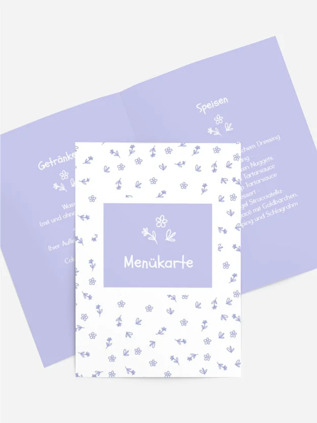 Menükarte Geburtstag Blumenwunder Menükarte Geburtstag Blumenwunder