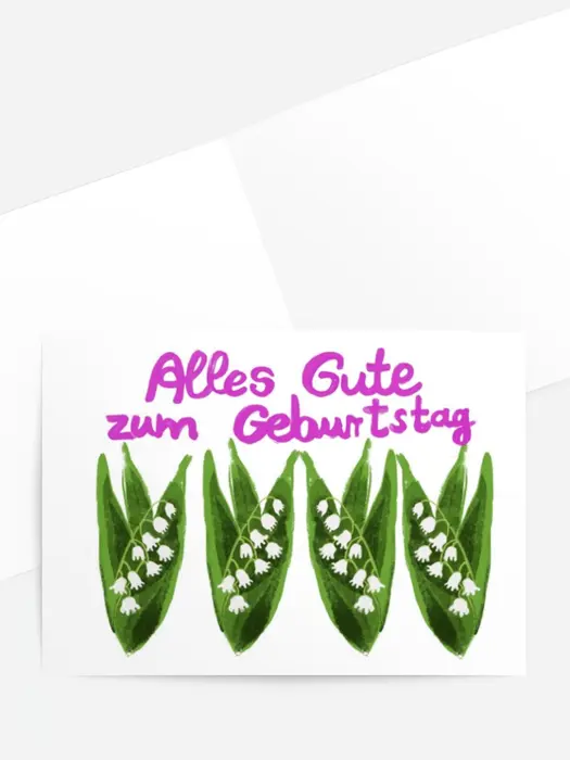 Geburtstagskarte Blumen