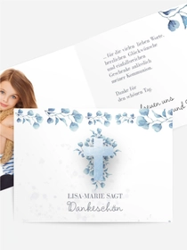 Dankeskarte Kommunion Frühlingstag